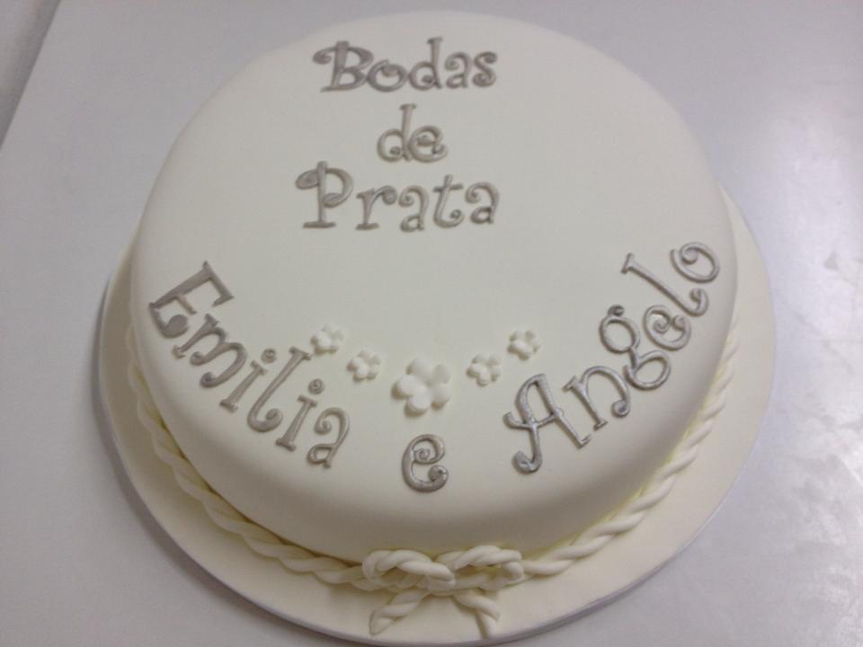 Cake Design - Bolo de Casamento de 25 Anos